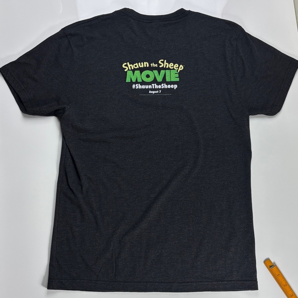 Vintage Shaun the Sheep Black Graphic T-Shirt from Comic Con 2014 San Diego - Picture 2 of 4